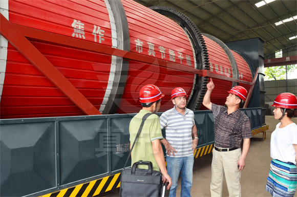 醬油渣烘幹機運行現場